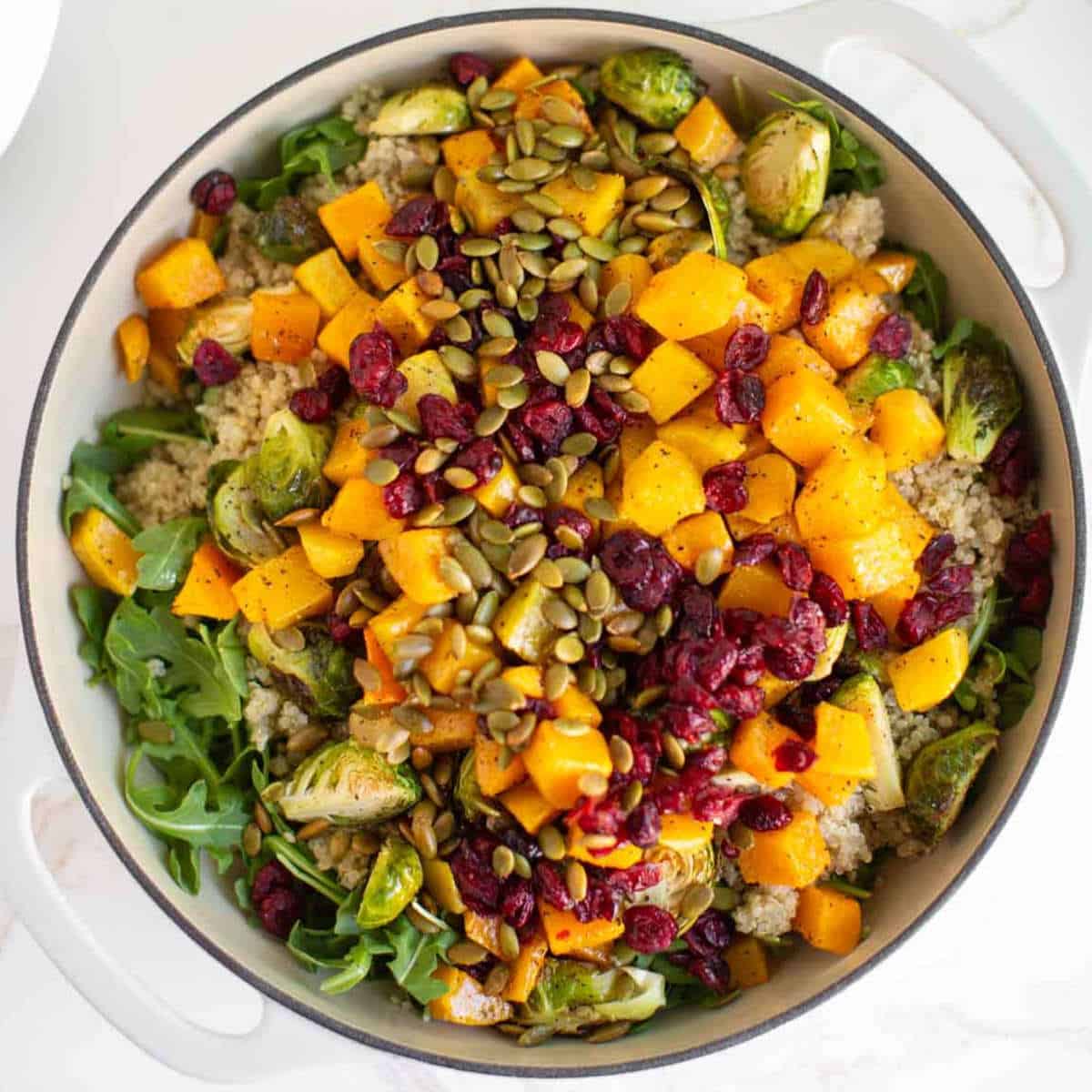 Arugula Quinoa Salad with Butternut Squash