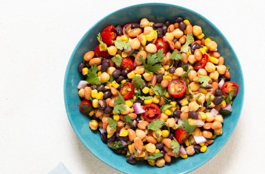 Fresh Bean & Corn Salad Recipe | World of Vegan | #salad #beans #vegan #lunch #worldofvegan