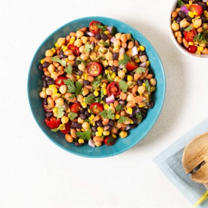 Fresh Bean & Corn Salad Recipe | World of Vegan | #salad #beans #vegan #lunch #worldofvegan