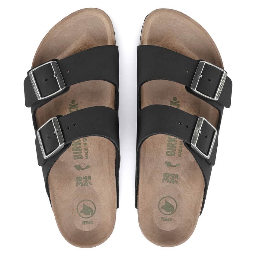 classic black vegan birkenstock shoes