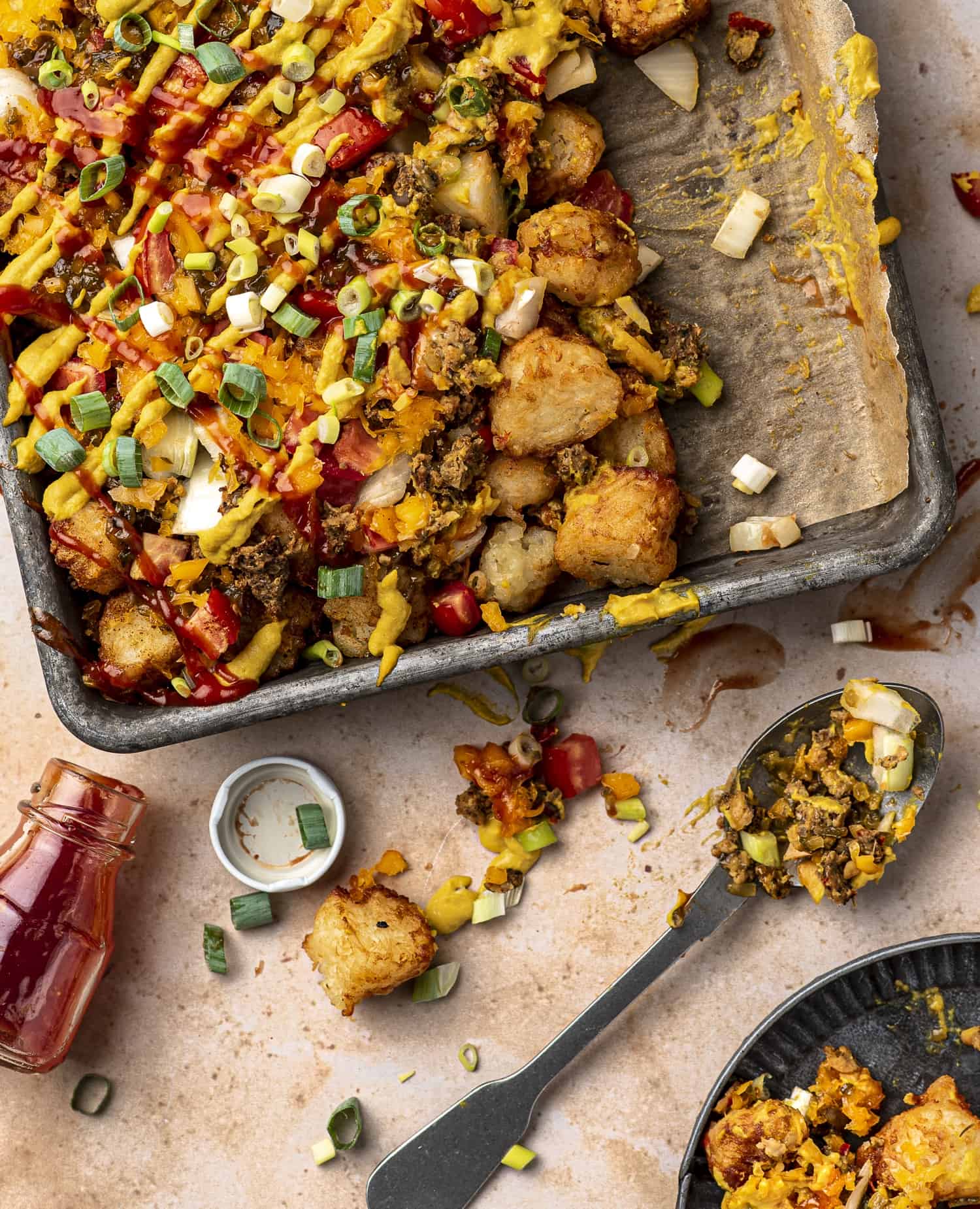 Cheesy Vegan Tater Tot Casserole