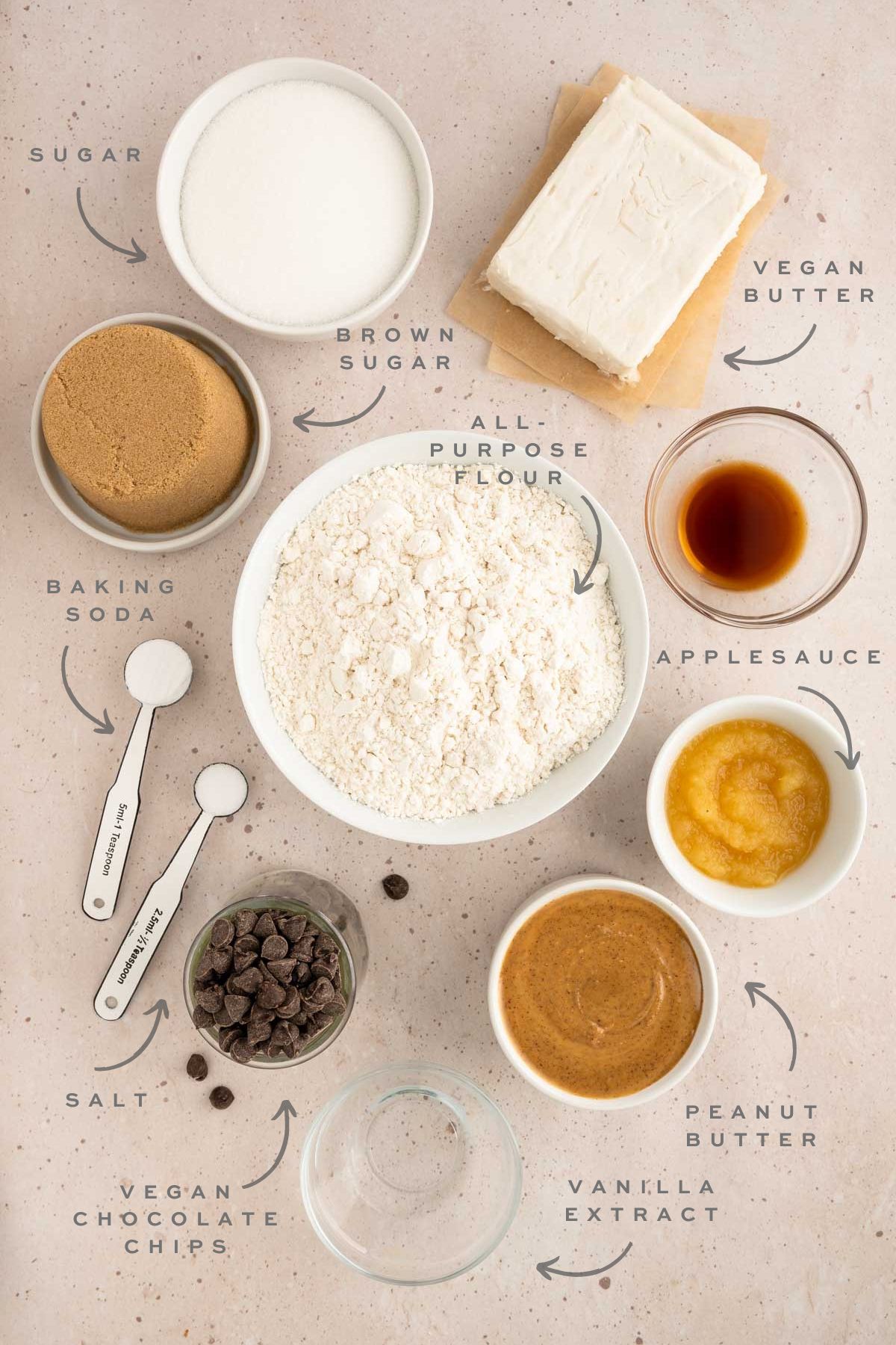 Key ingredients for chocolate-covered cookie dough balls.