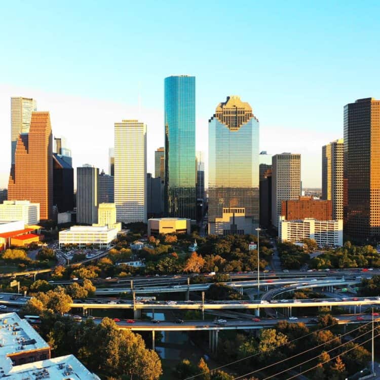 An image of downtown Houston, Texas.
