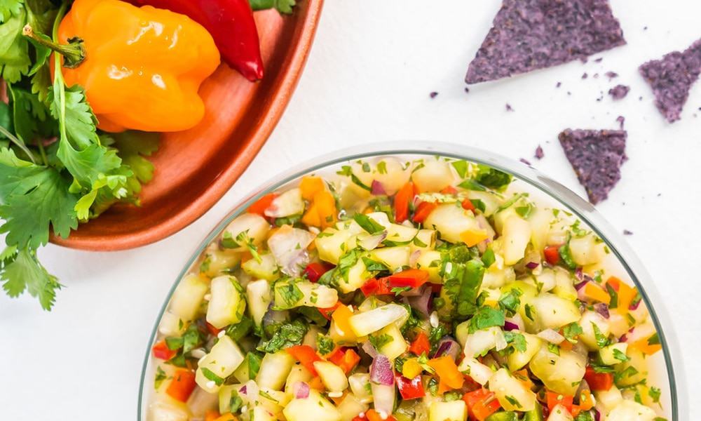 Fresh Plant Based Cucumber Salsa