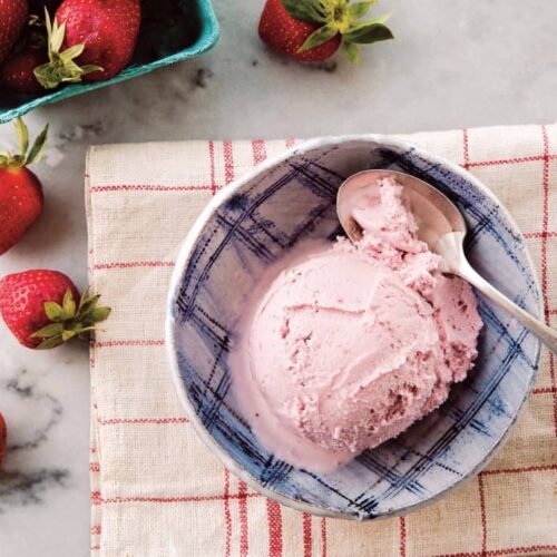 Fresh Vegan Strawberry Ice Cream Recipe | World of Vegan | #strawberry #icecream #vegan #homemade #treat #dessert #worldofvegan