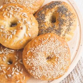 homemade vegan bagels