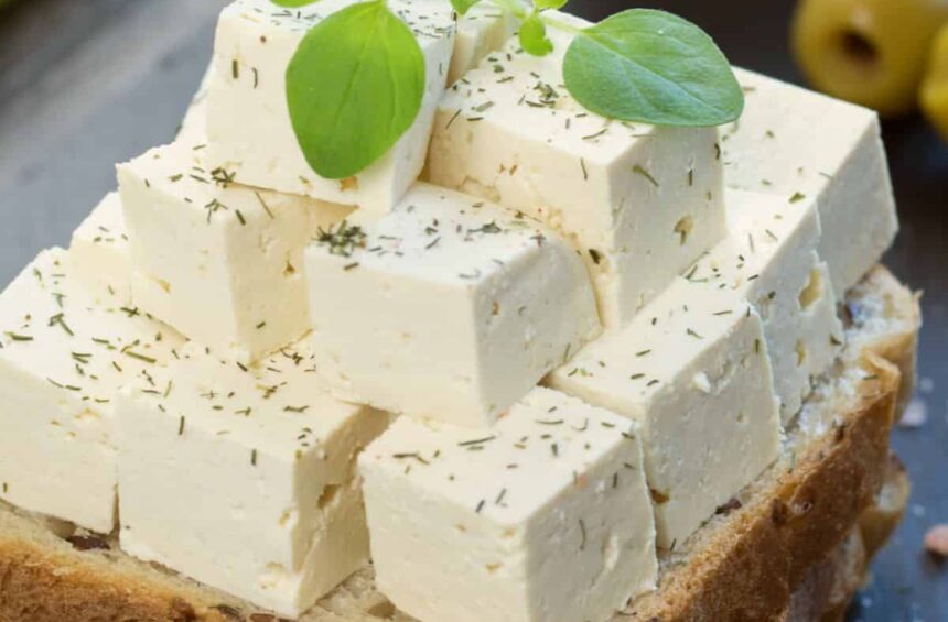 how to make tofu feta cheese cubes recipe