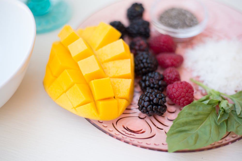 Mango Smoothie Bowl Toppings