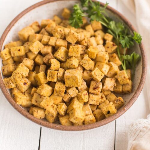 Air Fryer Tofu Cubes