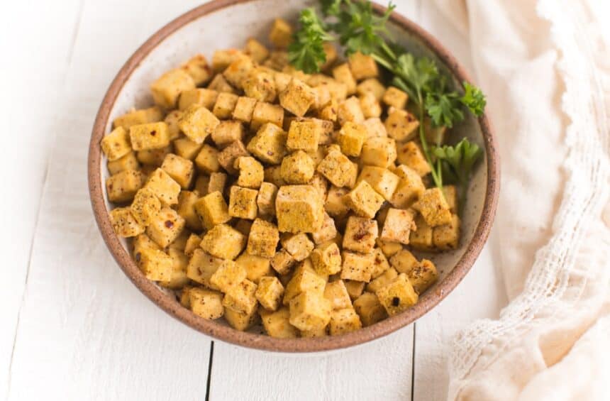 Air Fryer Tofu Cubes