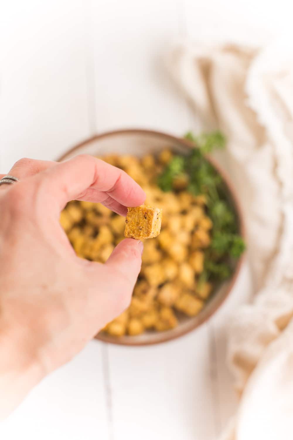 Crispy Tofu Made In The Air Fryer