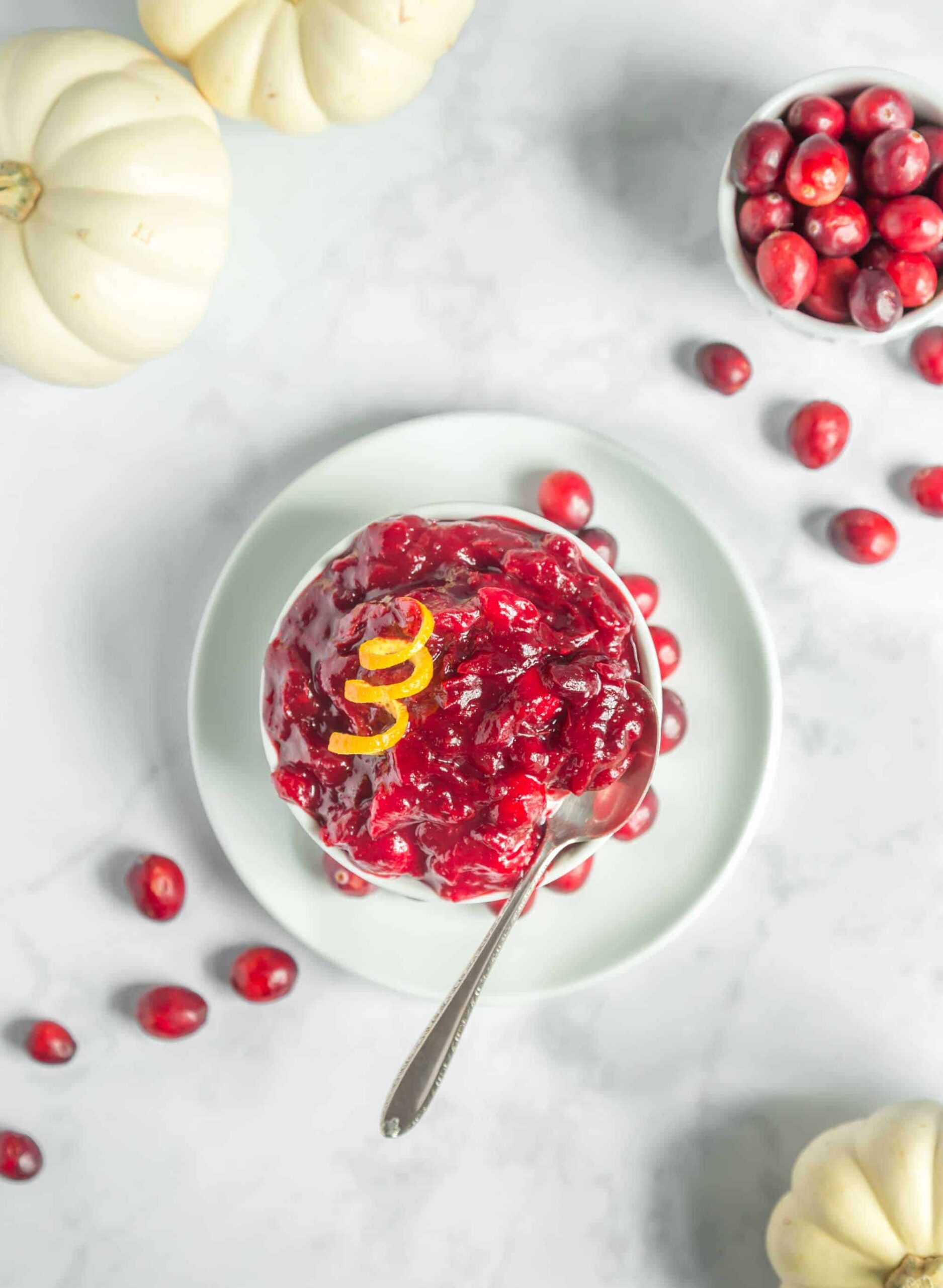 Easy Vegan Homemade Cranberry Sauce With Orange Juice and Agave