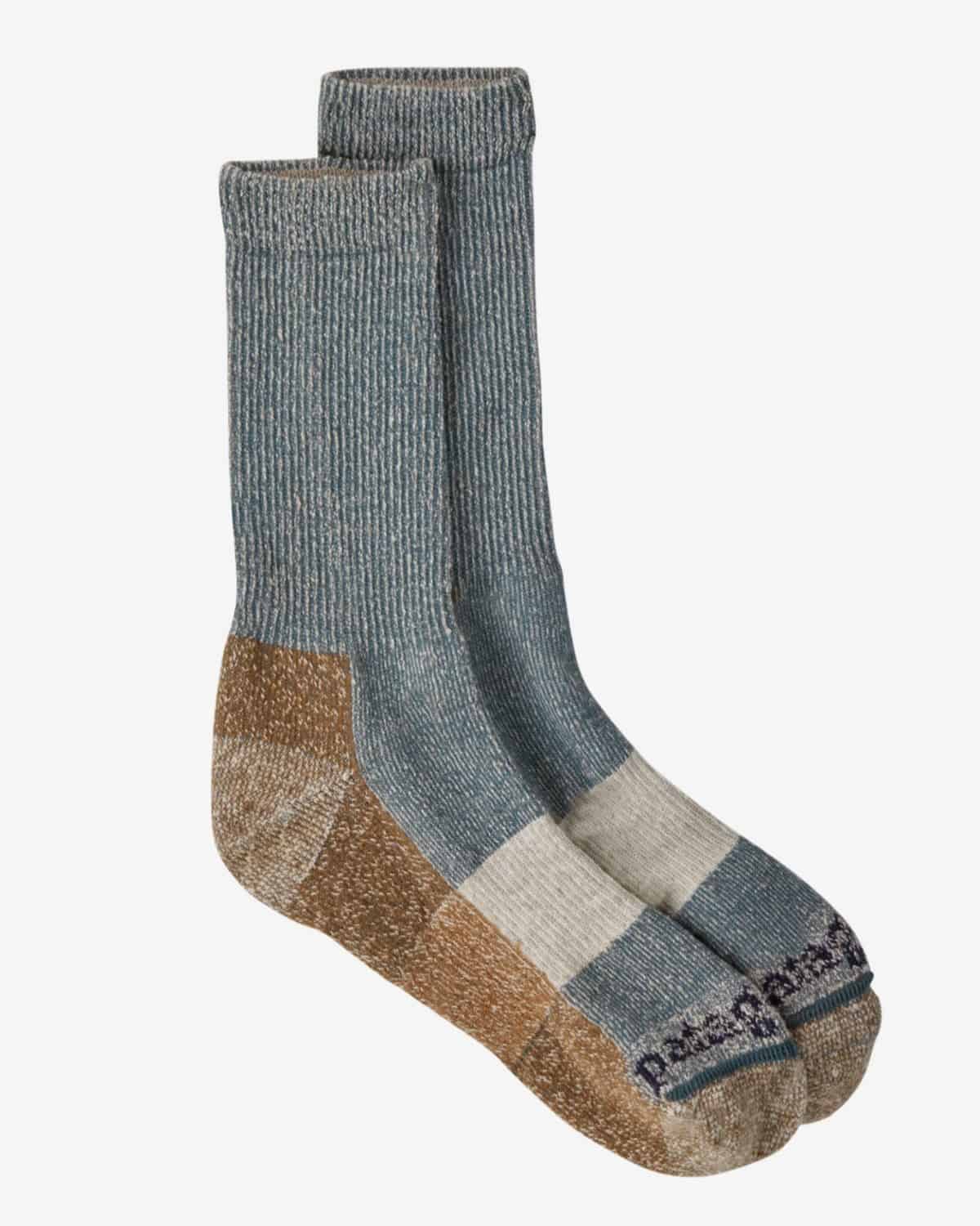 Cruelty-free and vegan hemp hiking crew socks from Patagonia. 