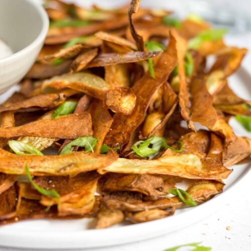 Potato Skin Chips Zero Waste Vegan Recipe
