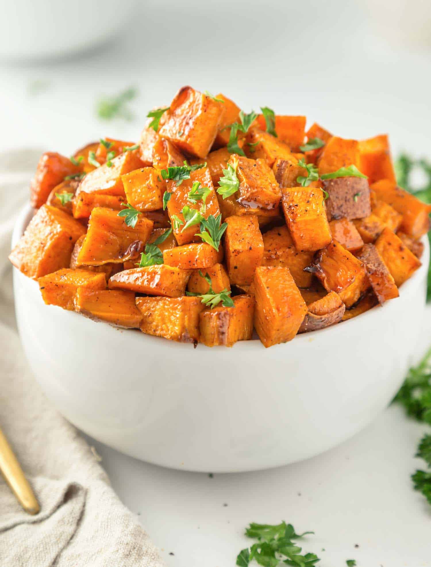 Serving Your Baked Sweet Potato Cube