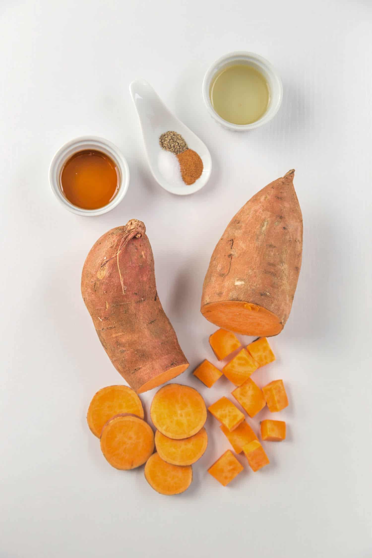 Sliced Baked Sweet Potato Ingredients