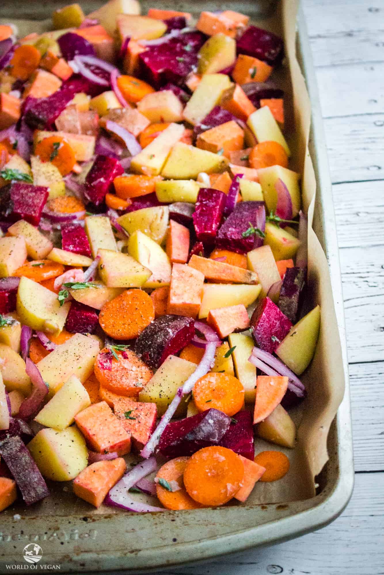 Roasted Root Vegetables | Fall Recipe | World of Vegan