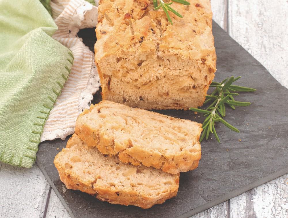 Rosemary Beer Bread Recipe | Homemade Bread | World of Vegan | #bread #rosemary #beer #homemade #baking #vegan #worldofvegan