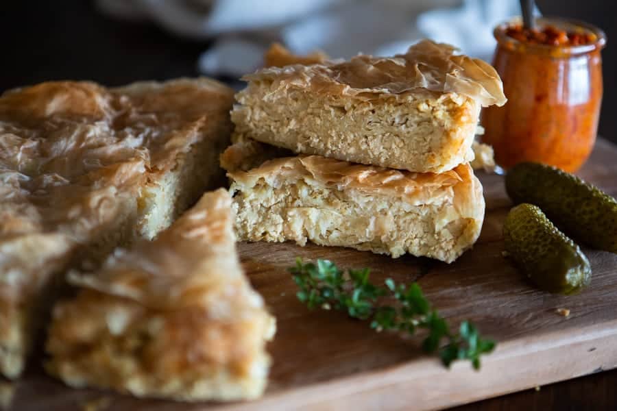 Vegan Gibanica Recipe (Serbian Cheese Pie)