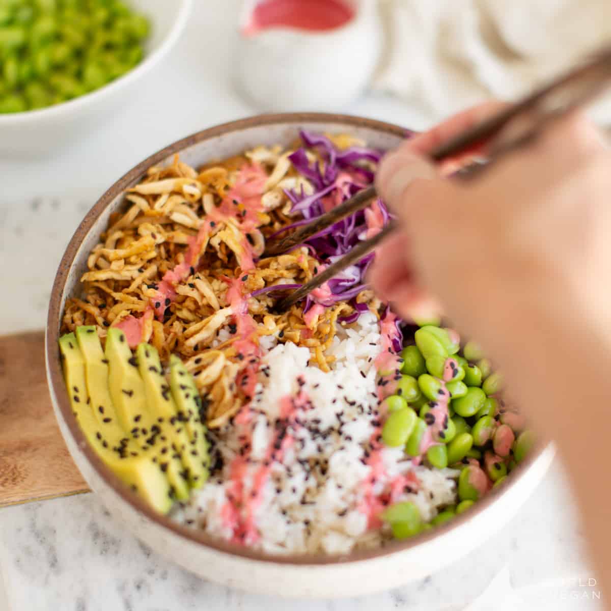 Shredded Tofu Bowls