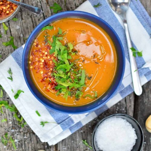 One-Pot Sweet Potato Soup | Easy Vegan Dinner Recipe | World of Vegan | #sweetpotato #soup #healthy #easy #onepot #worldofvegan