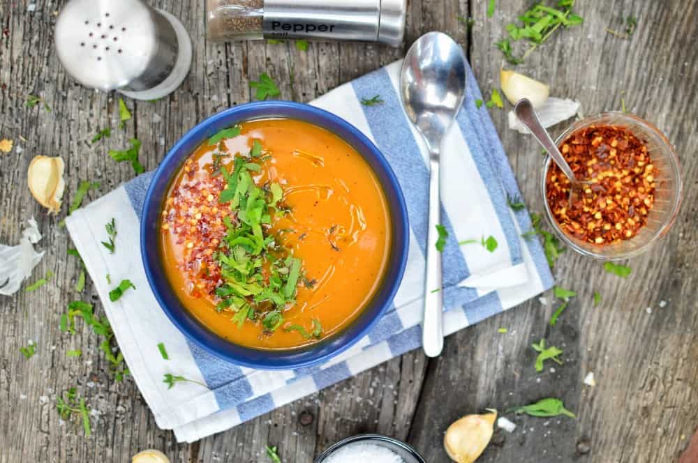 One-Pot Sweet Potato Soup | Easy Vegan Dinner Recipe | World of Vegan | #sweetpotato #soup #healthy #easy #onepot #worldofvegan