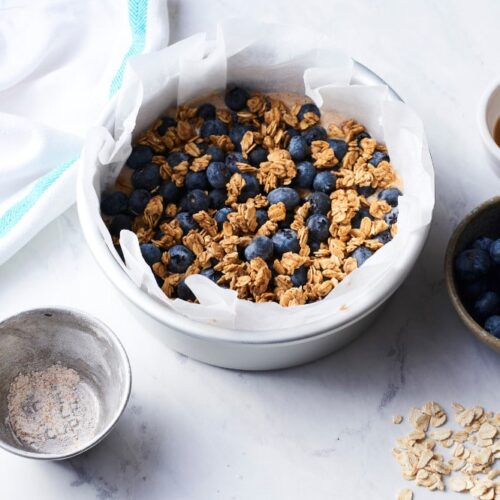 Vegan Air Fryer Granola Recipe | WorldofVegan.com | #granola #breakfast #vegan #easy #recipe #worldofvegan