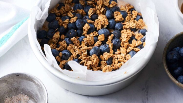 Vegan Air Fryer Granola Recipe | WorldofVegan.com | #granola #breakfast #vegan #easy #recipe #worldofvegan