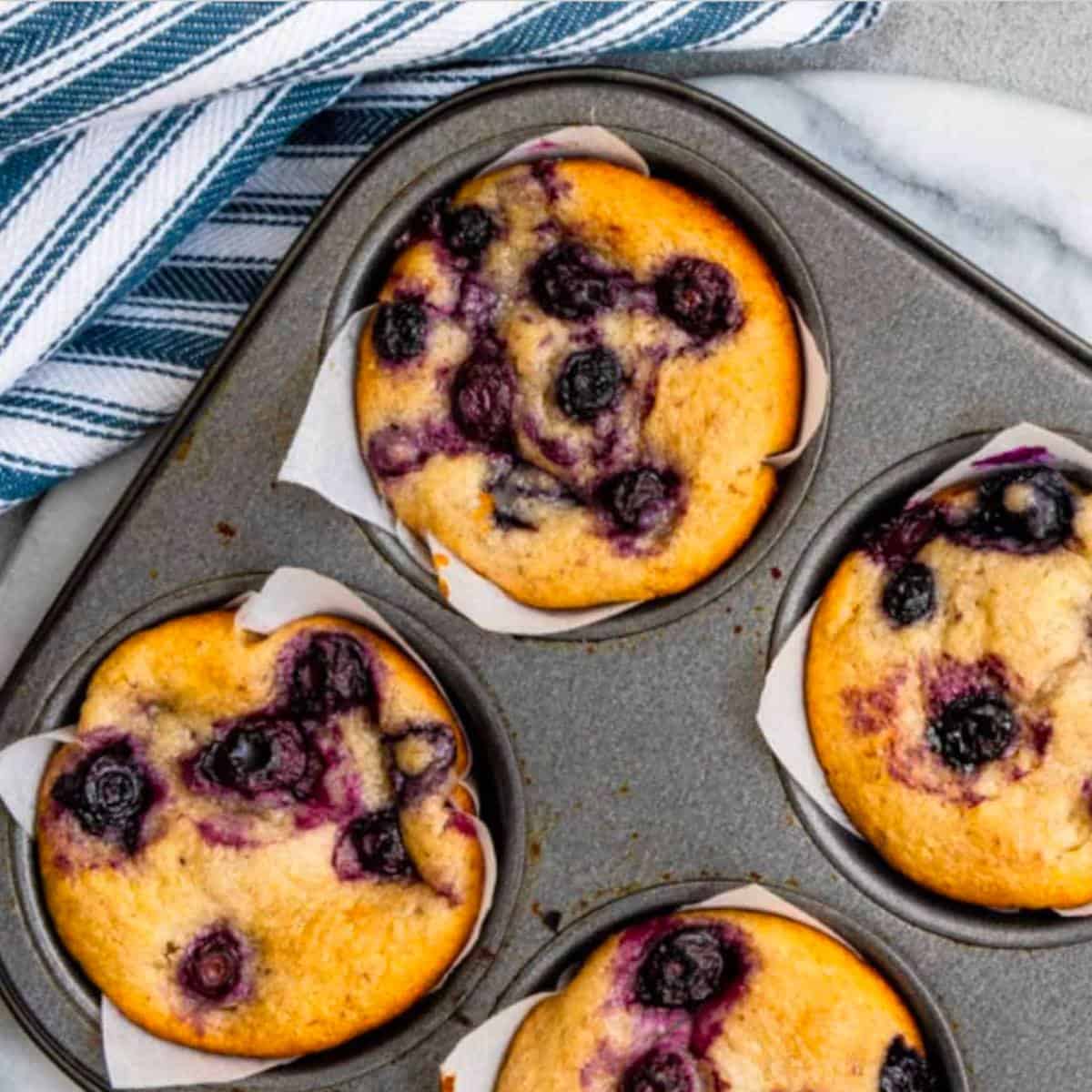 Easy Vegan Blueberry Muffins