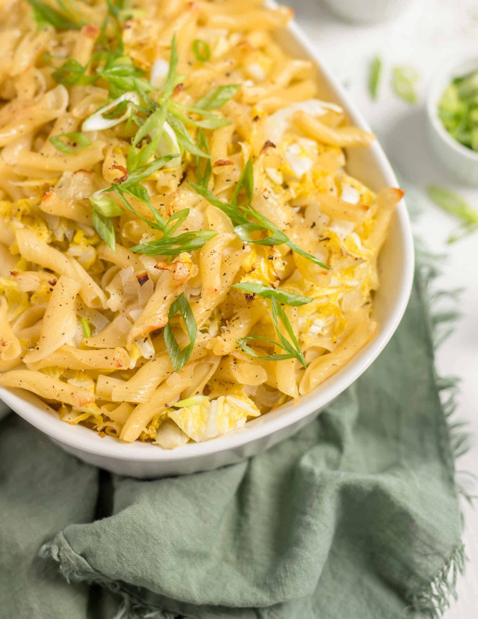 Vegan Cabbage and Noodles Casserole Dish for Dinner