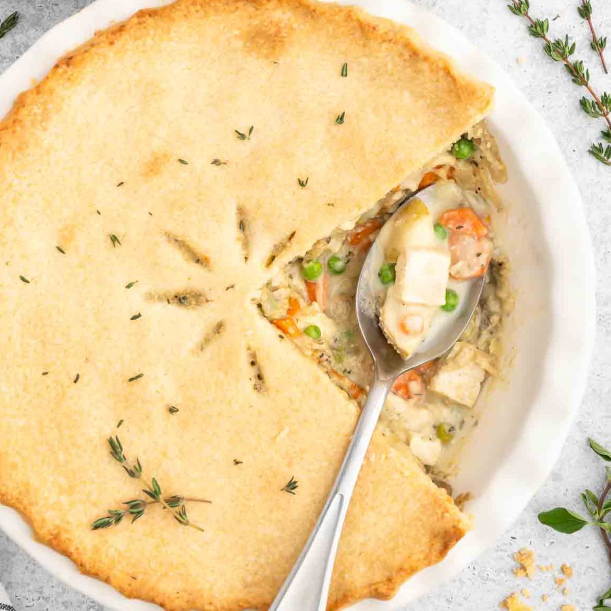 Easy Vegan Chicken Pot Pie