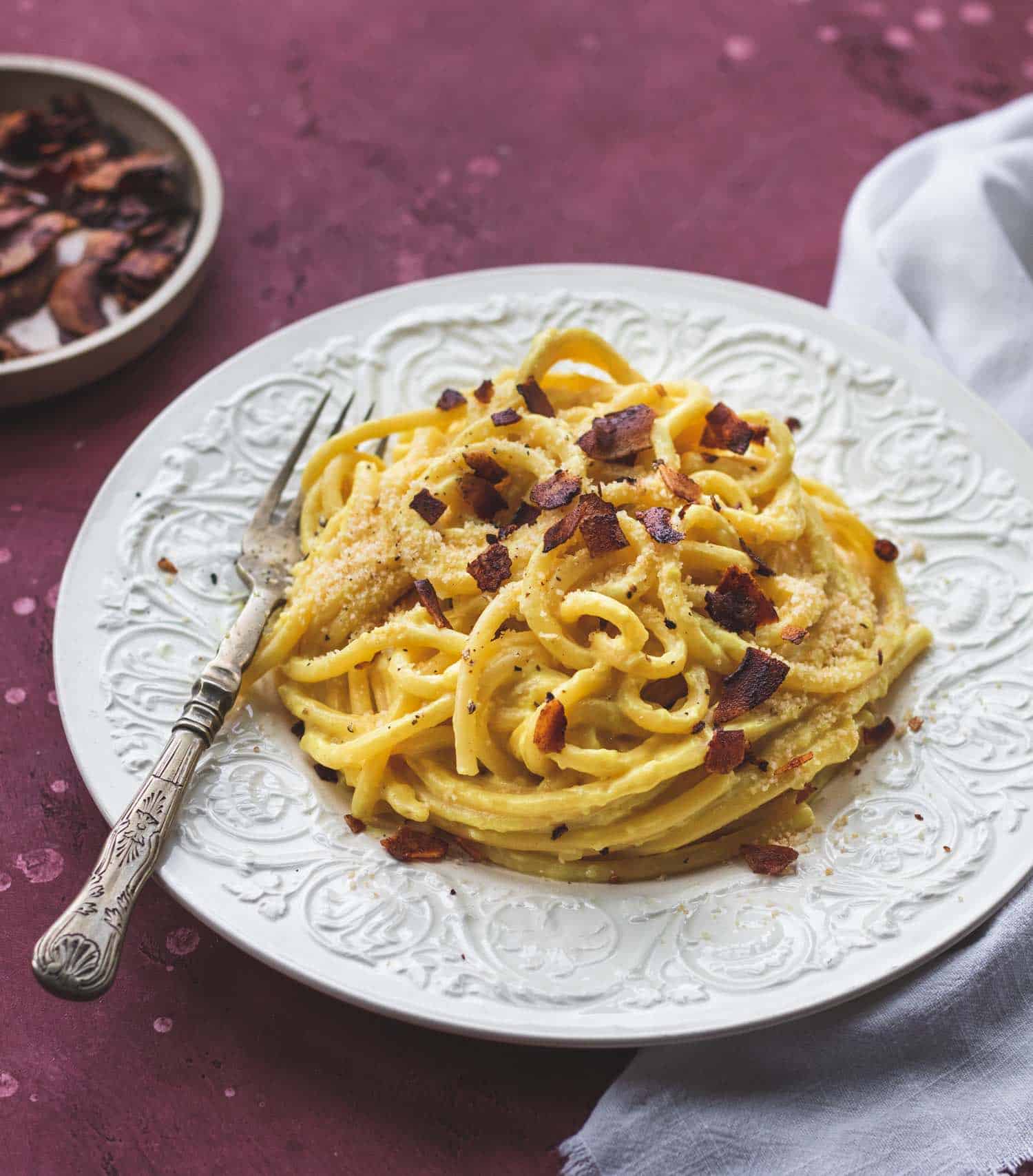 Vegan Dairy Free Carbonara Pasta
