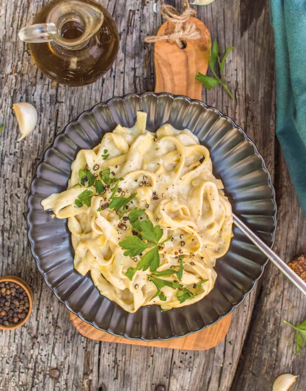 Vegan Fettuccini Alfredo