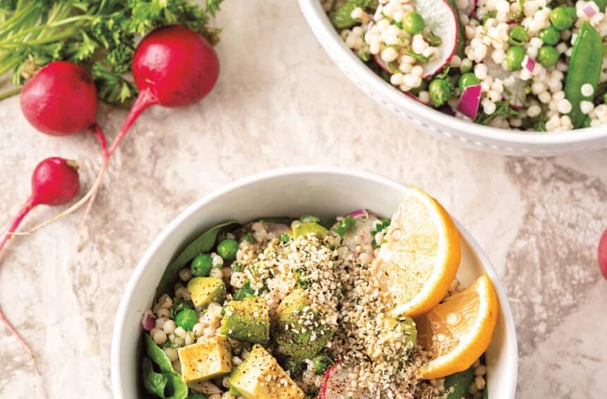 Israeli Couscous Salad—Great for Meal Prep!