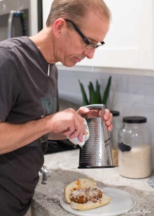 Greg Hicks Making Vegan Meatball Subs