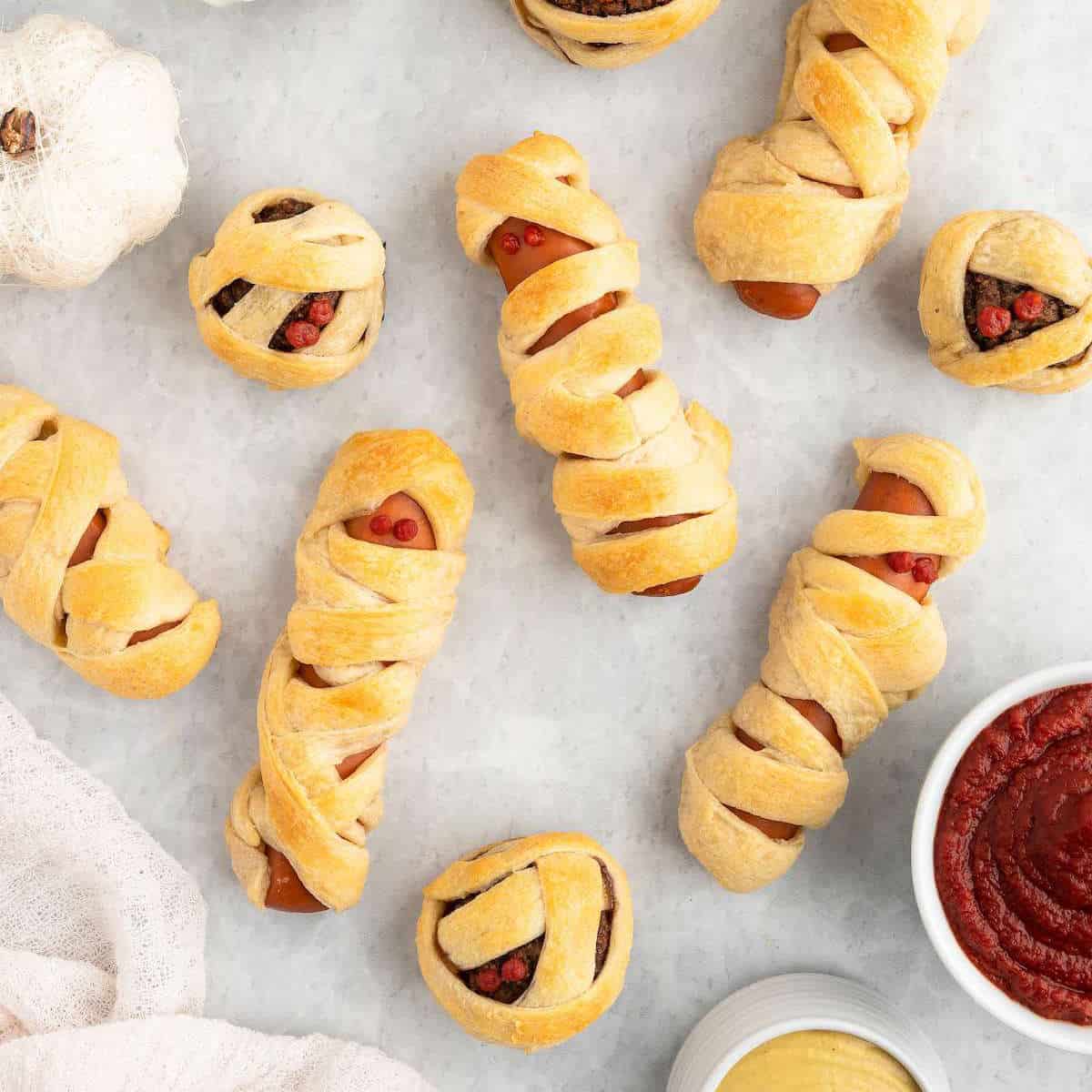 Mummy Balls and Mummy Dogs (Easy + Vegan)