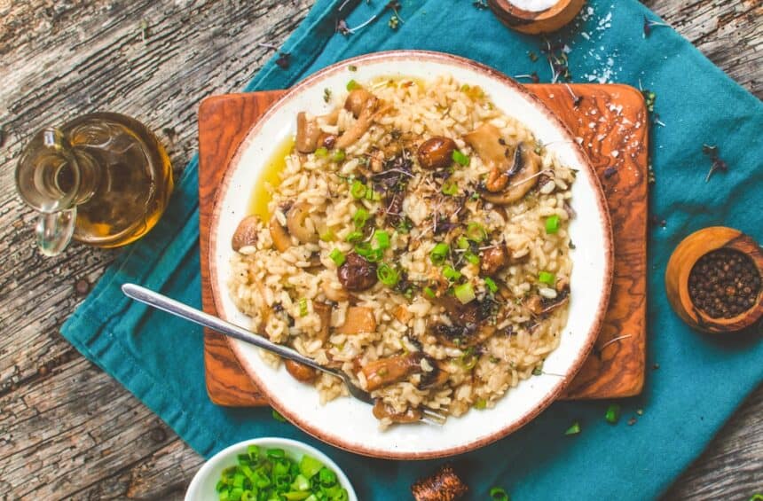 Vegan Mushroom Risotto | Italian Dinner | World of Vegan | #risotto #vegan #mushrooms #italian #dinner #recipe #worldofvegan