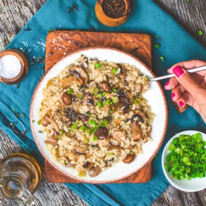 Vegan Mushroom Risotto | Italian Dinner | World of Vegan | #risotto #vegan #mushrooms #italian #dinner #recipe #worldofvegan