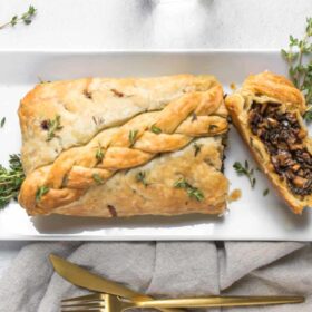 vegan mushroom wellington roast