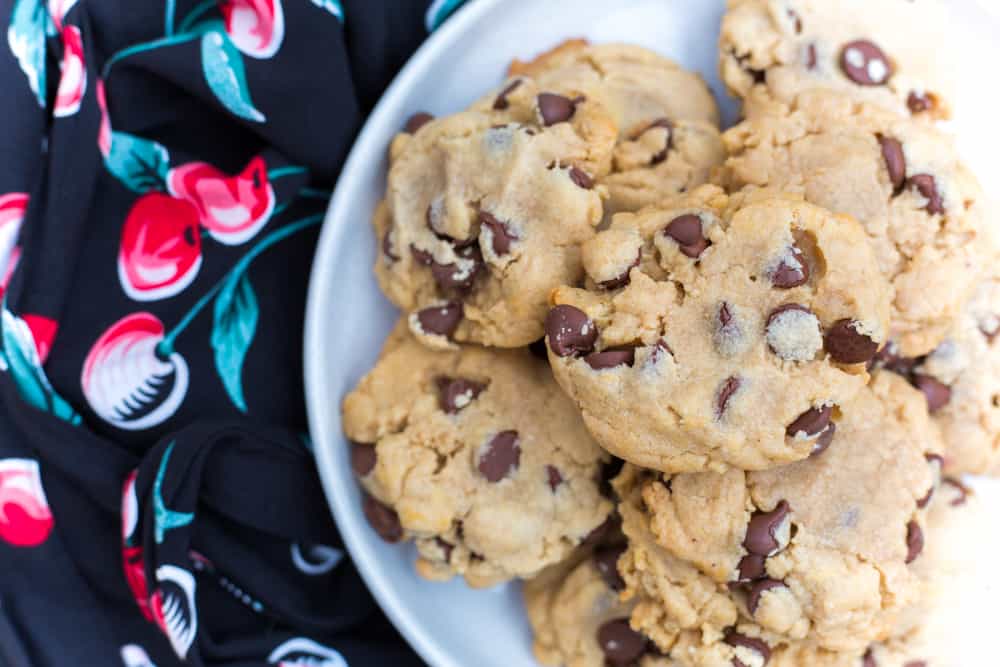 Vegan Peanut Butter Chocolate Chip Cookies and Cookie Dough