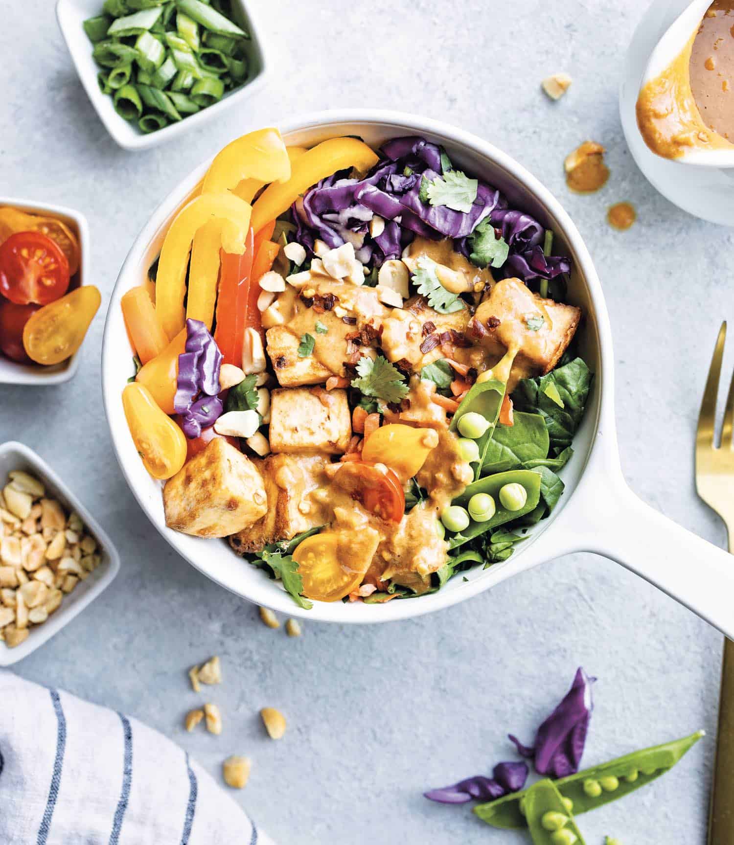 Vegan Thai Peanut Salad With Tofu Resized