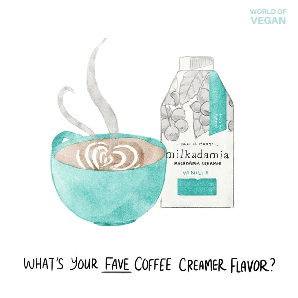 World of Vegan Art Plant Based Coffee Creamer Milkadamia