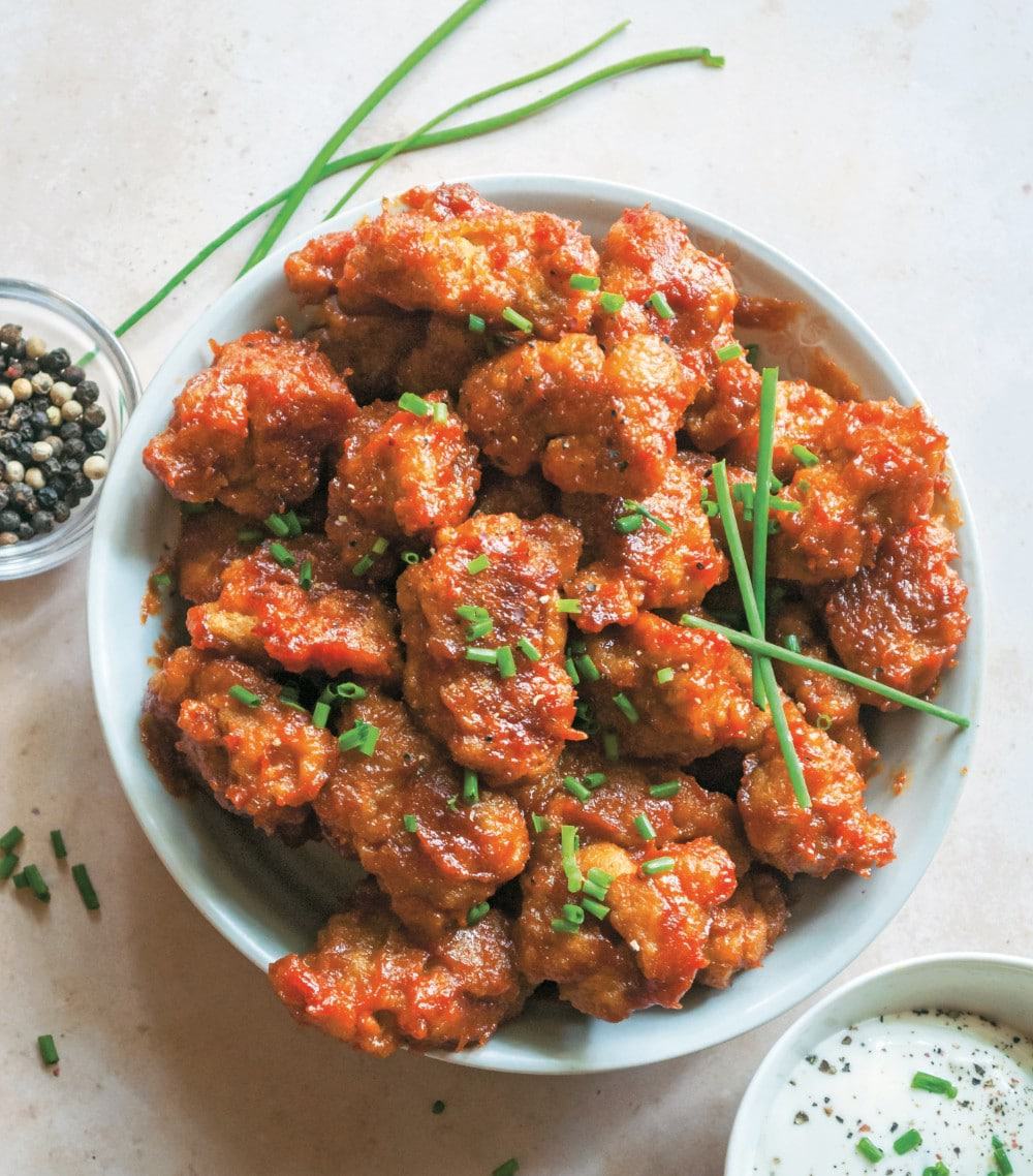 Carolina BBQ Seitan Wings Bowl