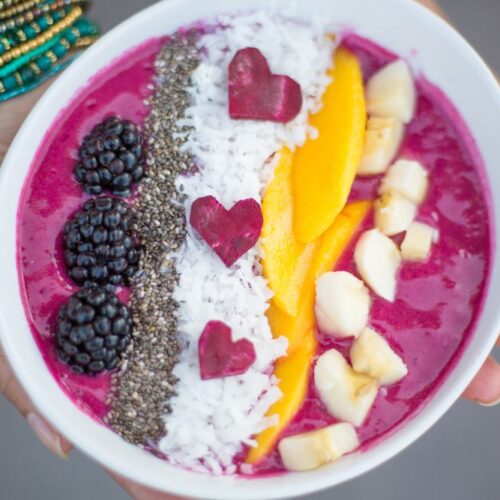 Pink Vegan Beet Smoothie Bowl