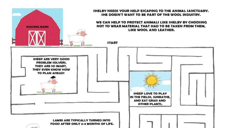 vegan maze kids activity book